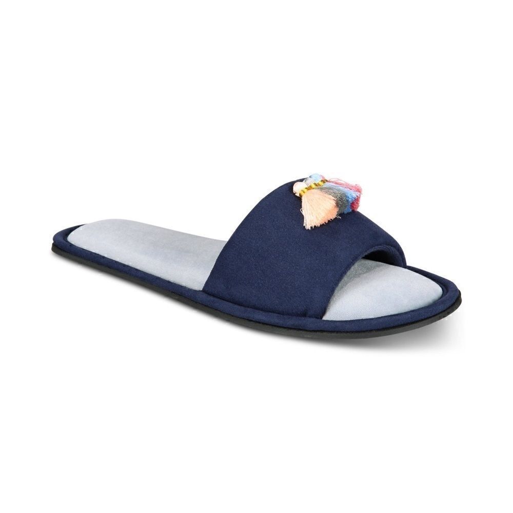 INC International Concepts Blue Tassels Slippers